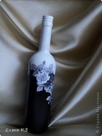 Декупаж бутылки шампанского на Новый год - интересные и красивые идеи оформления бутылок (75 фото)